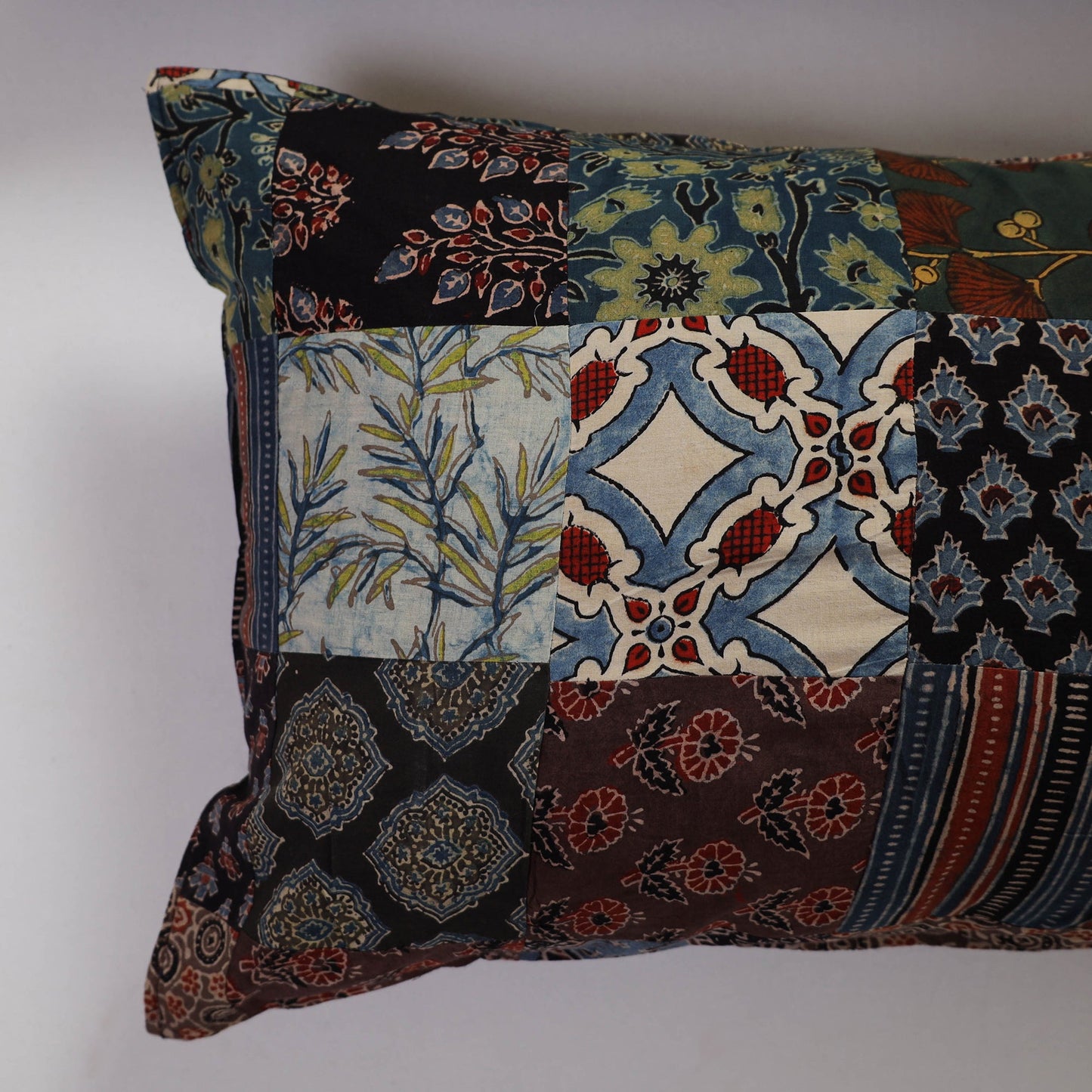 Multicolor Handcrafted Patchwork Cotton Pillow Cover (Set of 2)