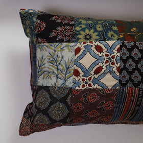 Multicolor Handcrafted Patchwork Cotton Pillow Cover (Set of 2)