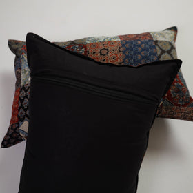 Multicolor Handcrafted Patchwork Cotton Pillow Cover (Set of 2)