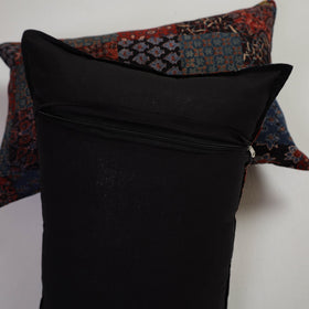 Multicolor Handcrafted Patchwork Cotton Pillow Cover (Set of 2)