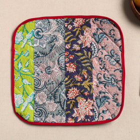  Multicolor Handcrafted Patchwork Cotton Pot Holder 