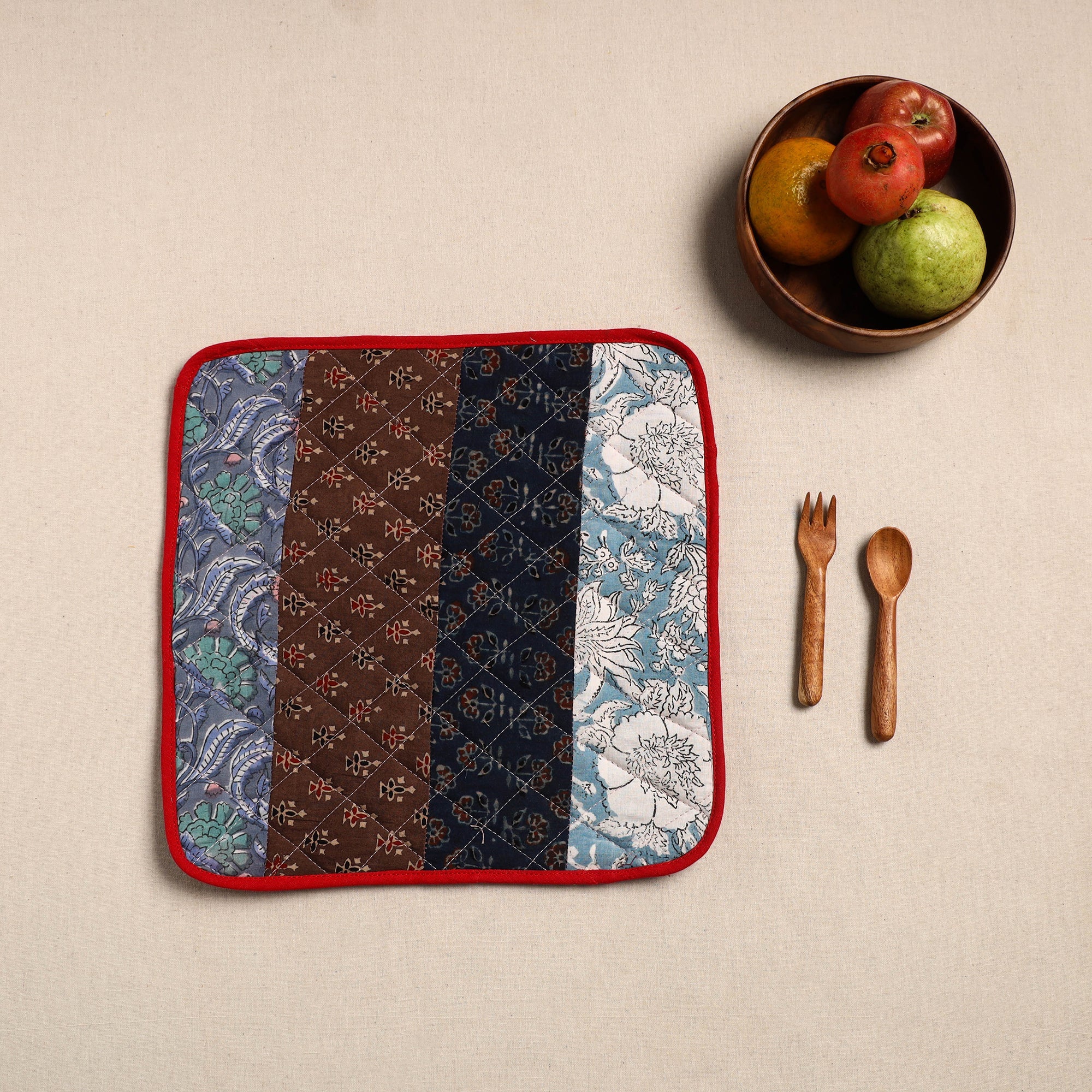  Multicolor Handcrafted Patchwork Cotton Pot Holder