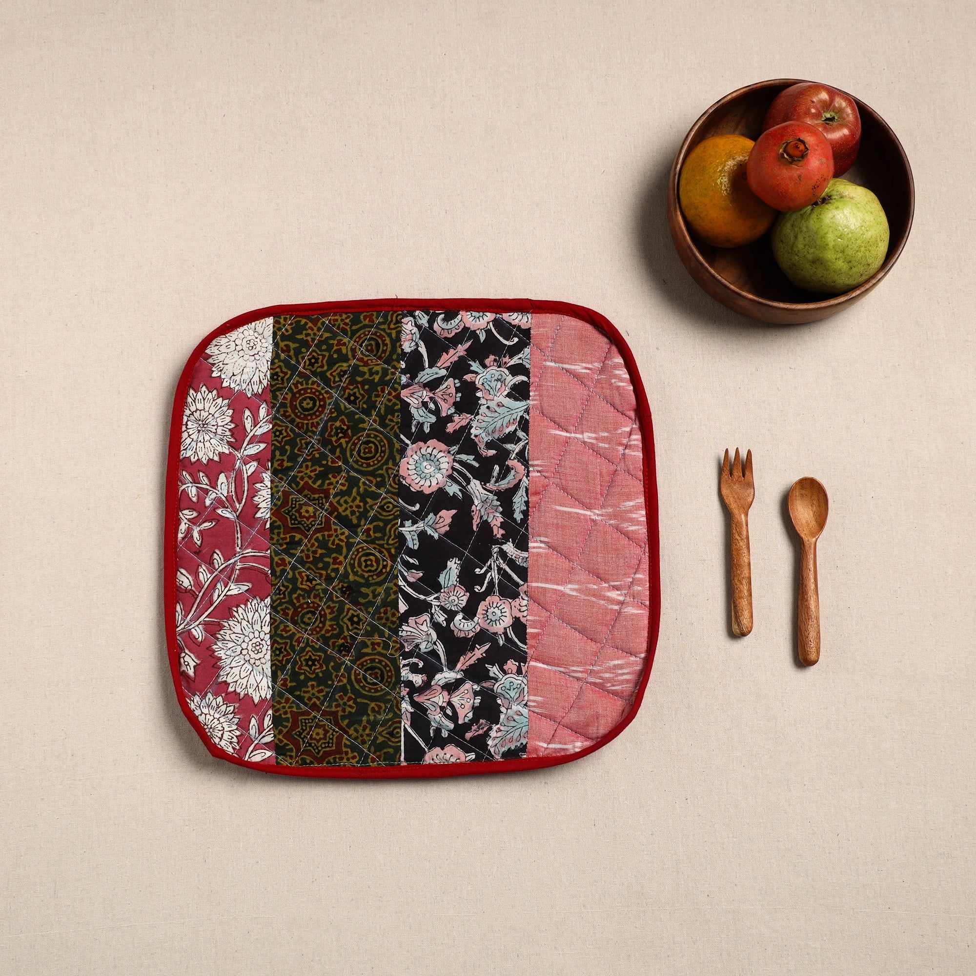  Multicolor Handcrafted Patchwork Cotton Pot Holder