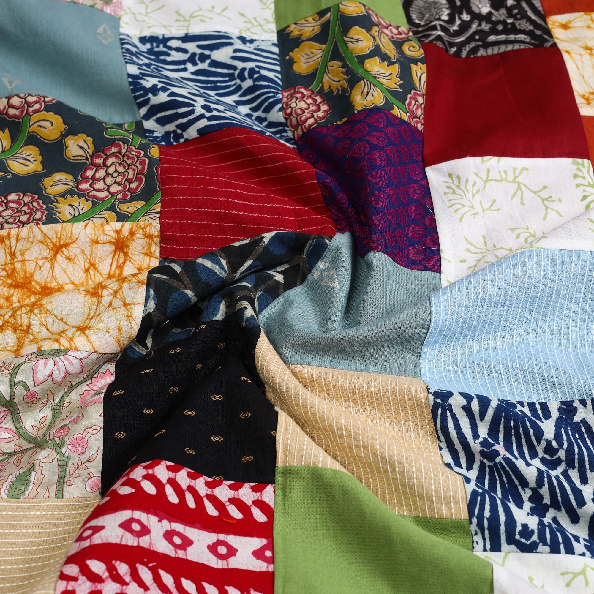 Buy Handcrafted Patchwork Cotton Kurta Material