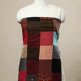 Buy Multicolor Handcrafted Patchwork Cotton Kurta Material
