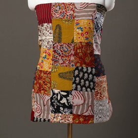 Multicolor - handcrafted patchwork cotton unstitched kurta