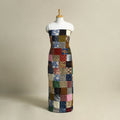 Multicolor - handcrafted patchwork cotton unstitched kurta