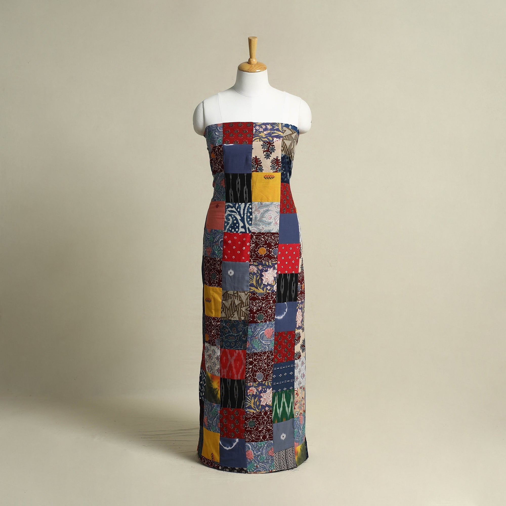 Buy Handcrafted Patchwork Cotton Kurta Material