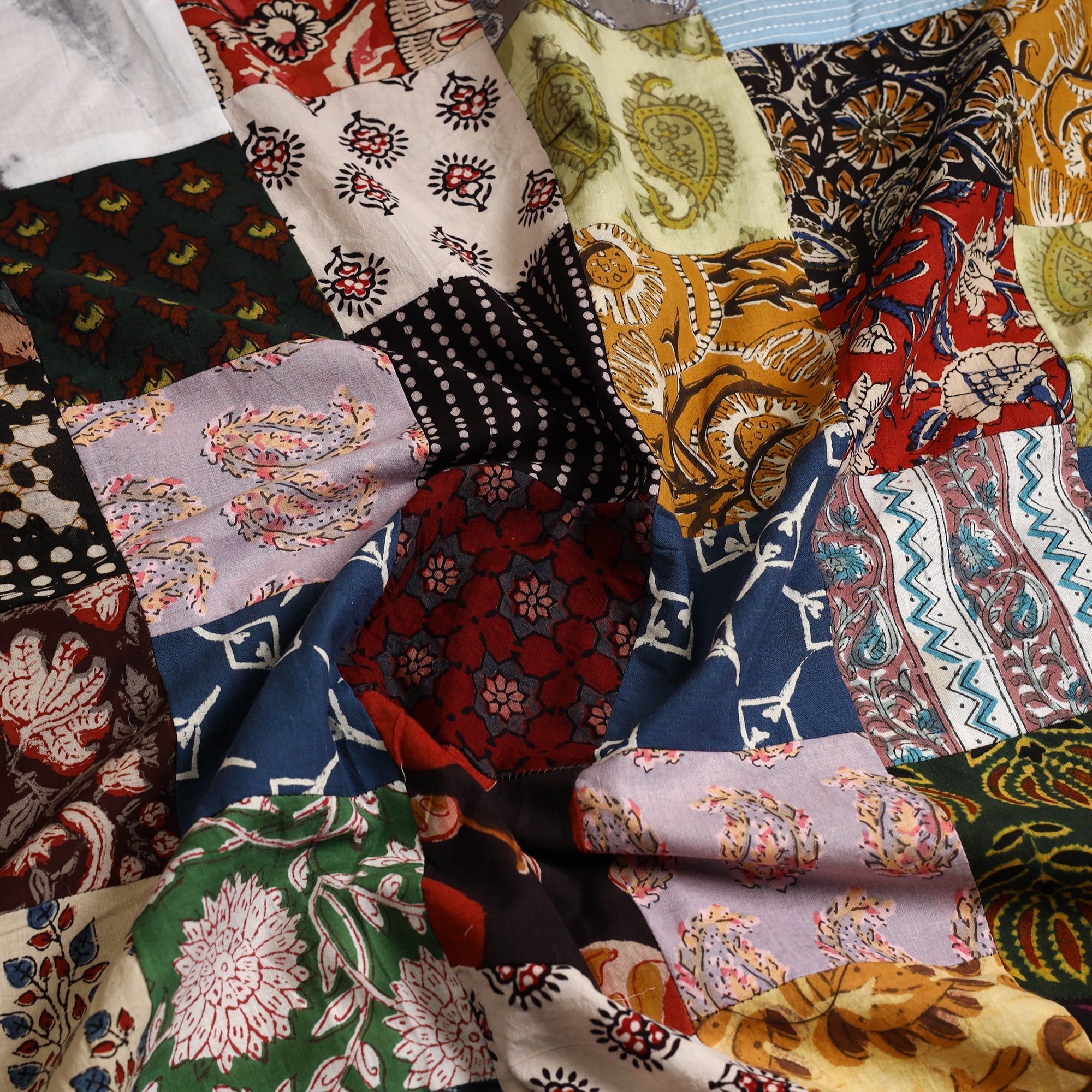 Buy Handcrafted Patchwork Cotton Kurta Material