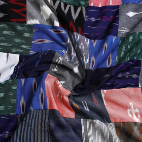 Multicolor - handcrafted patchwork cotton unstitched kurta