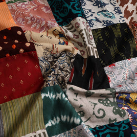  Multicolor Handcrafted Patchwork Cotton Kurta Material