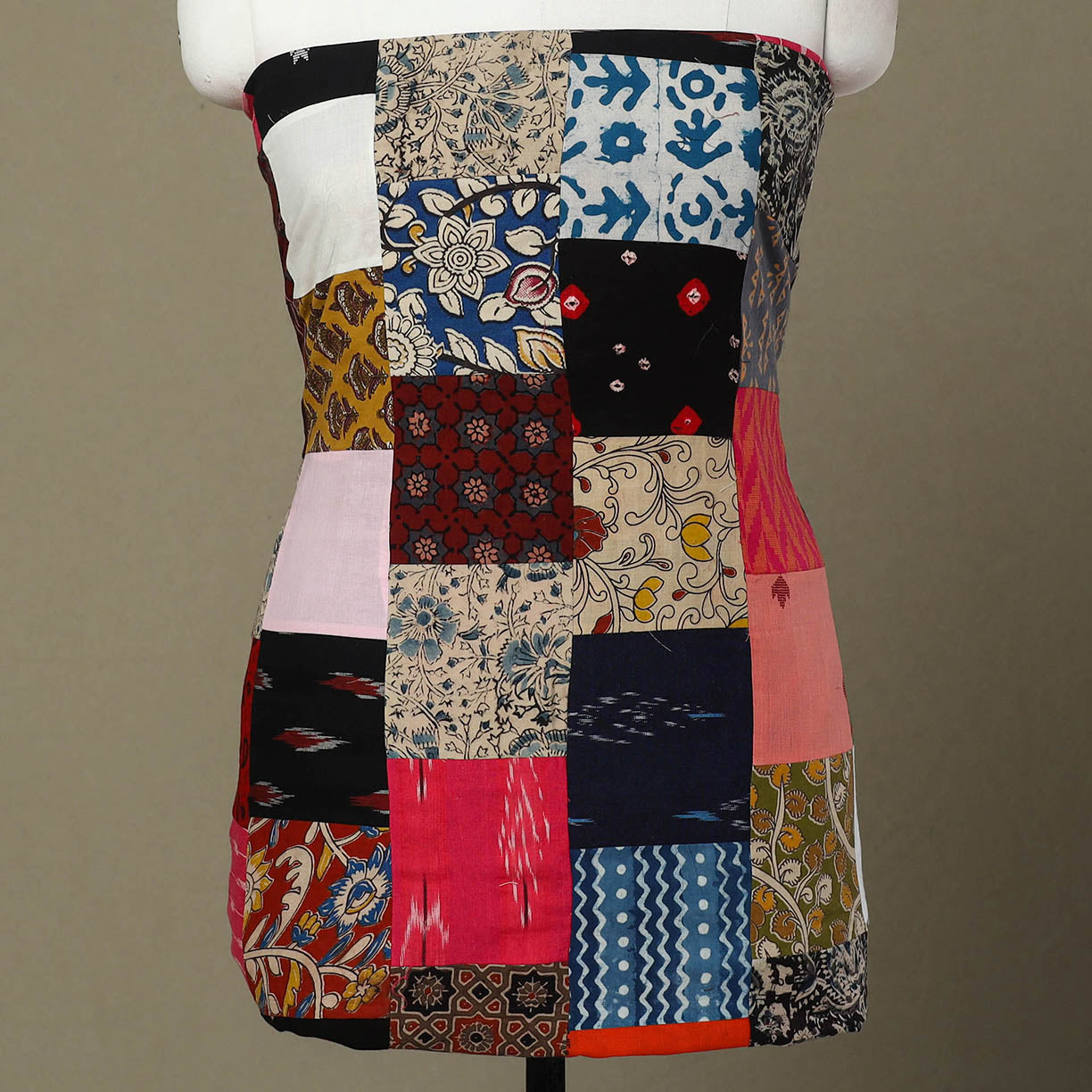 Buy Handcrafted Patchwork Cotton Kurta Material