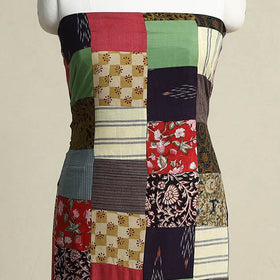Multicolor - handcrafted patchwork cotton unstitched kurta