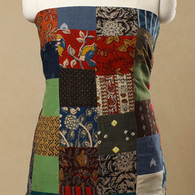 Buy Multicolor Handcrafted Patchwork Cotton Kurta Material