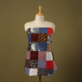 Buy Multicolor Handcrafted Patchwork Cotton Kurta Material