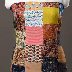 Multicolor - handcrafted patchwork cotton unstitched kurta