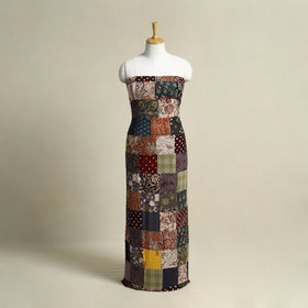 Multicolor - handcrafted patchwork cotton unstitched kurta