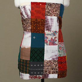 Multicolor - handcrafted patchwork cotton unstitched kurta