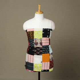 Multicolor Handcrafted Patchwork Cotton Kurta Material