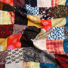 Buy Multicolor Handcrafted Patchwork Cotton Kurta Material