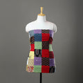 Multicolor - handcrafted patchwork cotton unstitched kurta