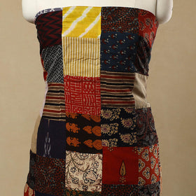  Multicolor Handcrafted Patchwork Cotton Kurta Material