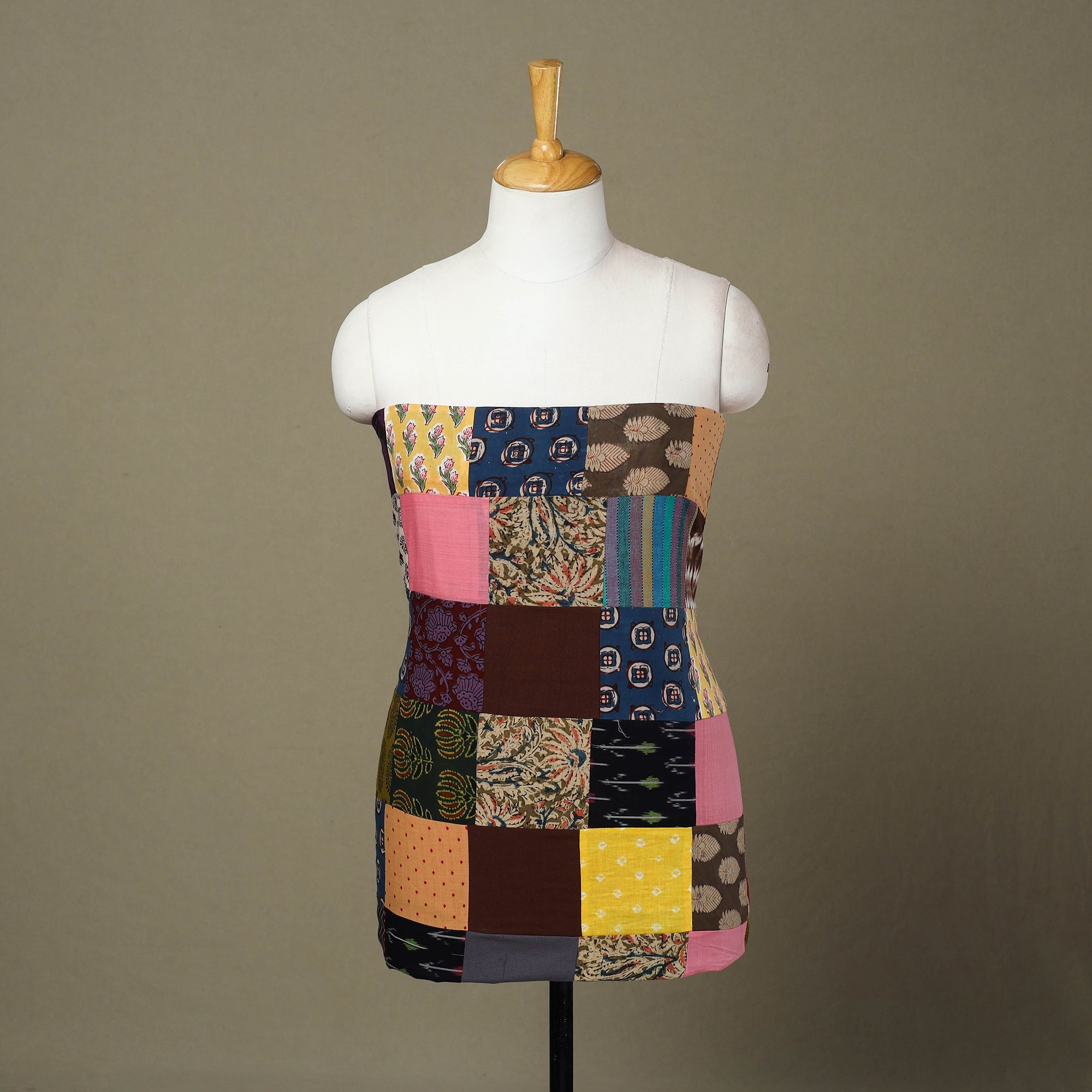 Buy Handcrafted Patchwork Cotton Kurta Material