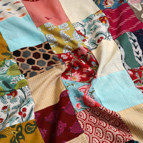 Buy Handcrafted Patchwork Cotton Kurta Material