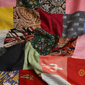 Buy Multicolor Handcrafted Patchwork Cotton Kurta Material