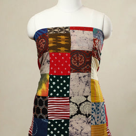 Buy Multicolor Handcrafted Patchwork Cotton Kurta Material