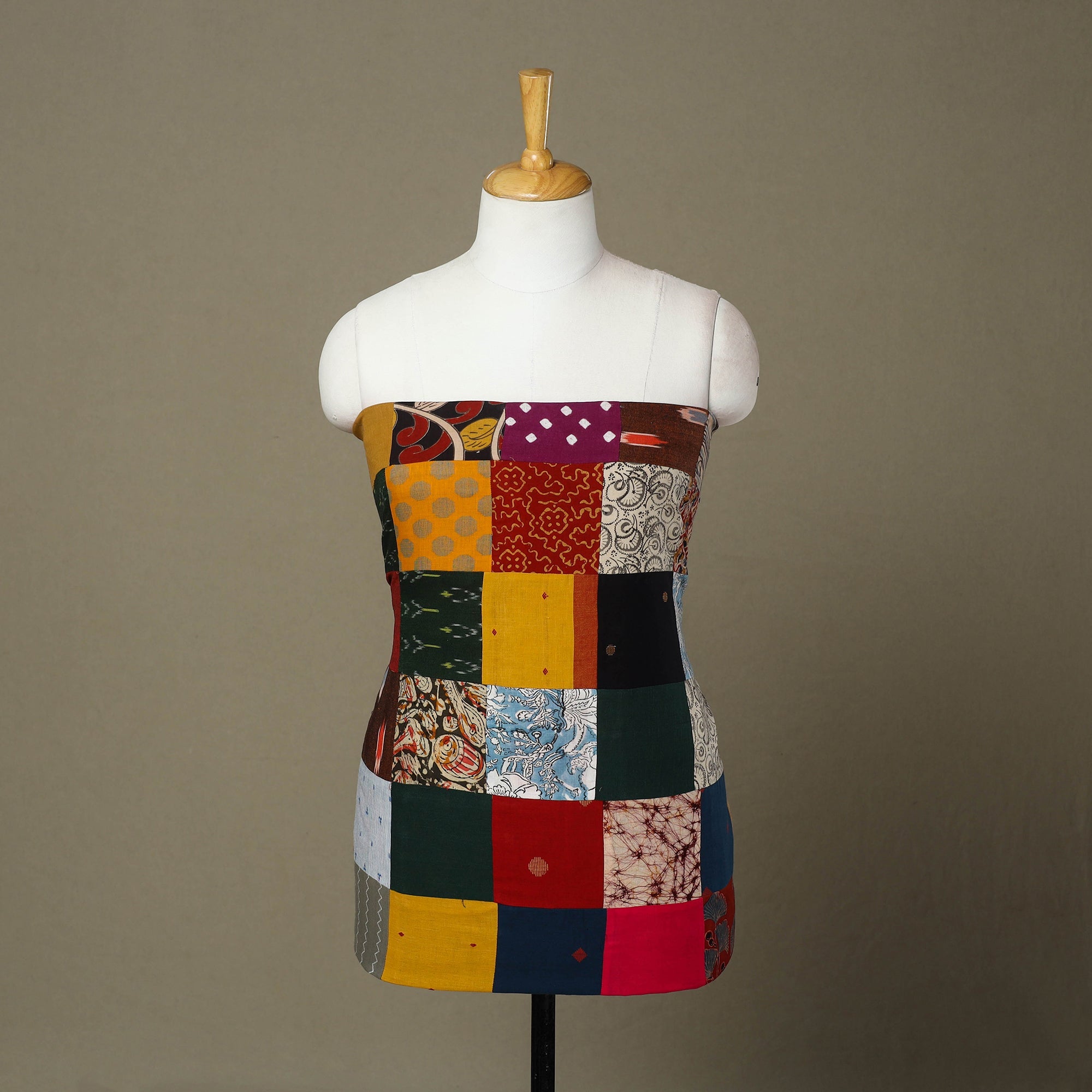 Buy Handcrafted Patchwork Cotton Kurta Material