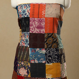 Multicolor - Handcrafted Patchwork Cotton Kurta Material (2.7m) 05