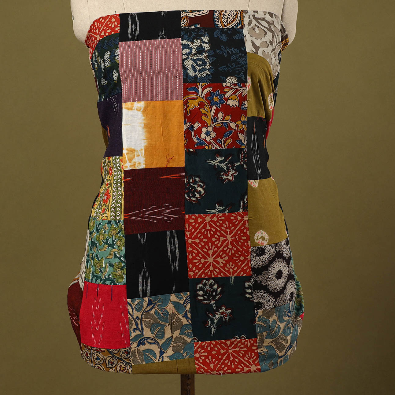 Buy Handcrafted Patchwork Cotton Kurta Material