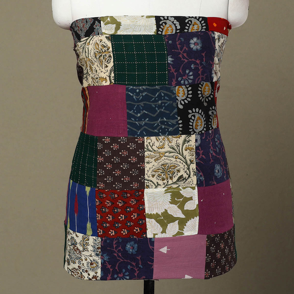 Buy Handcrafted Patchwork Cotton Kurta Material