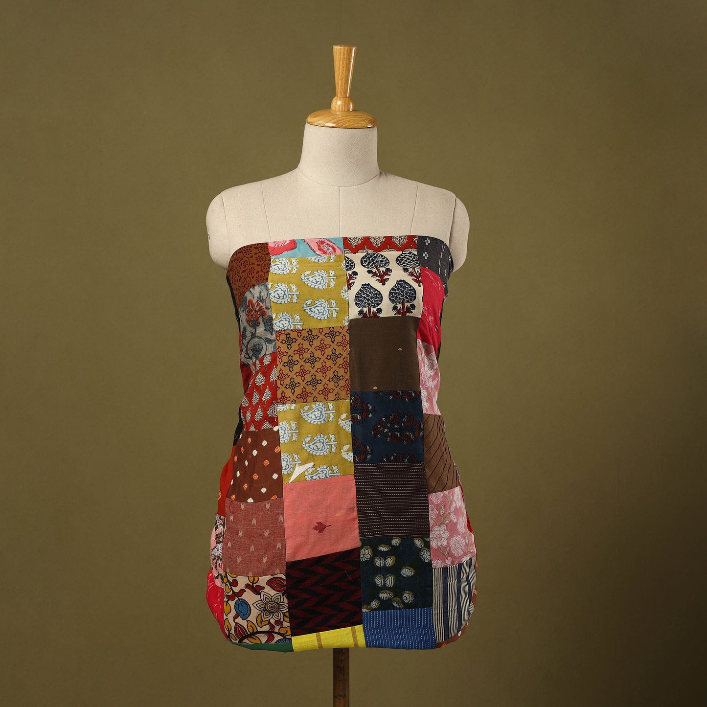 Buy Handcrafted Patchwork Cotton Kurta Material