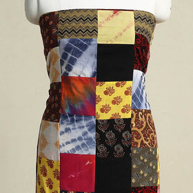 Multicolor - handcrafted patchwork cotton unstitched kurta
