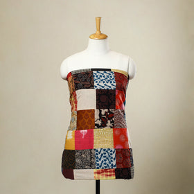 Buy Multicolor Handcrafted Patchwork Cotton Kurta Material