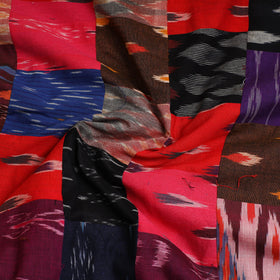 Multicolor - Handcrafted Patchwork Cotton Kurta Material (2.7m) 60