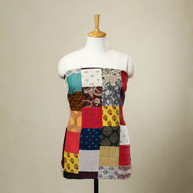 Multicolor - handcrafted patchwork cotton unstitched kurta