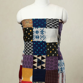Buy Multicolor Handcrafted Patchwork Cotton Kurta Material