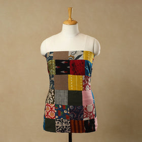 Multicolor - Handcrafted Patchwork Cotton Kurta Material (2.8m) 20