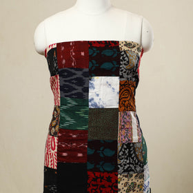 Buy Multicolor Handcrafted Patchwork Cotton Kurta Material