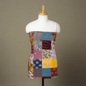 Multicolor Handcrafted Patchwork Cotton Kurta Material