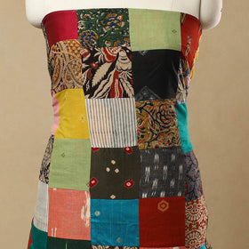 Buy Multicolor Handcrafted Patchwork Cotton Kurta Material