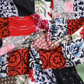 Buy Multicolor Handcrafted Patchwork Cotton Kurta Material