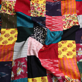  Multicolor Handcrafted Patchwork Cotton Kurta Material