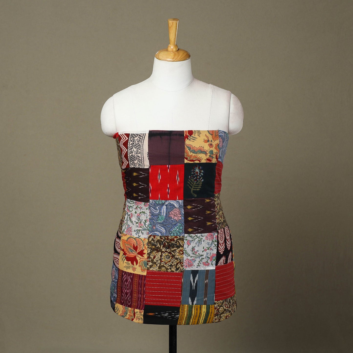 Buy Handcrafted Patchwork Cotton Kurta Material