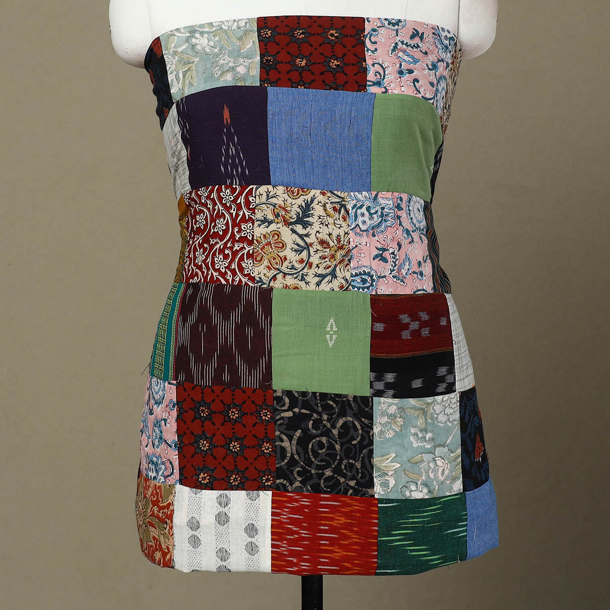 Buy Handcrafted Patchwork Cotton Kurta Material