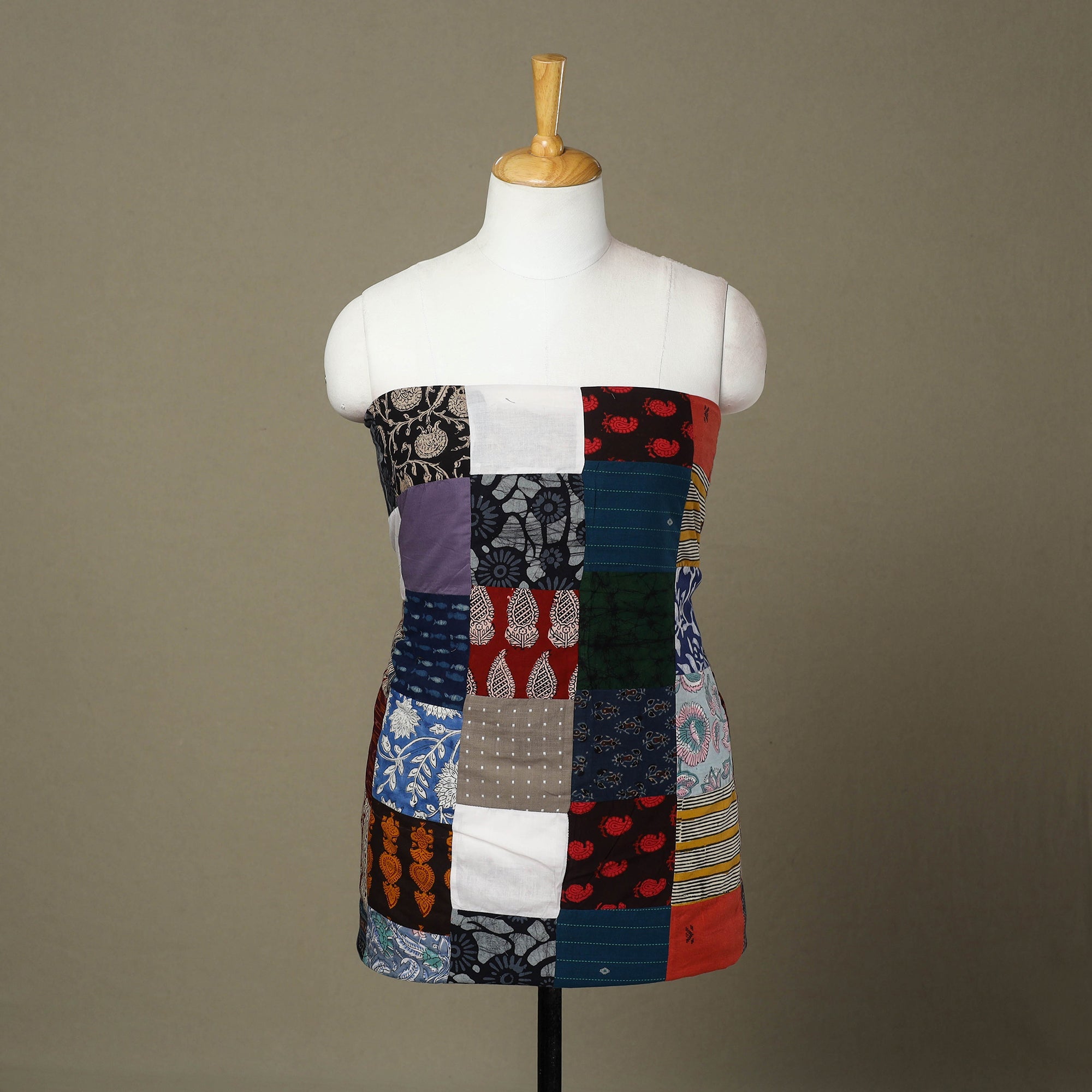 Buy Handcrafted Patchwork Cotton Kurta Material