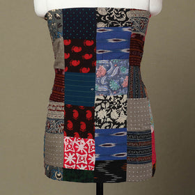 Multicolor - handcrafted patchwork cotton unstitched kurta